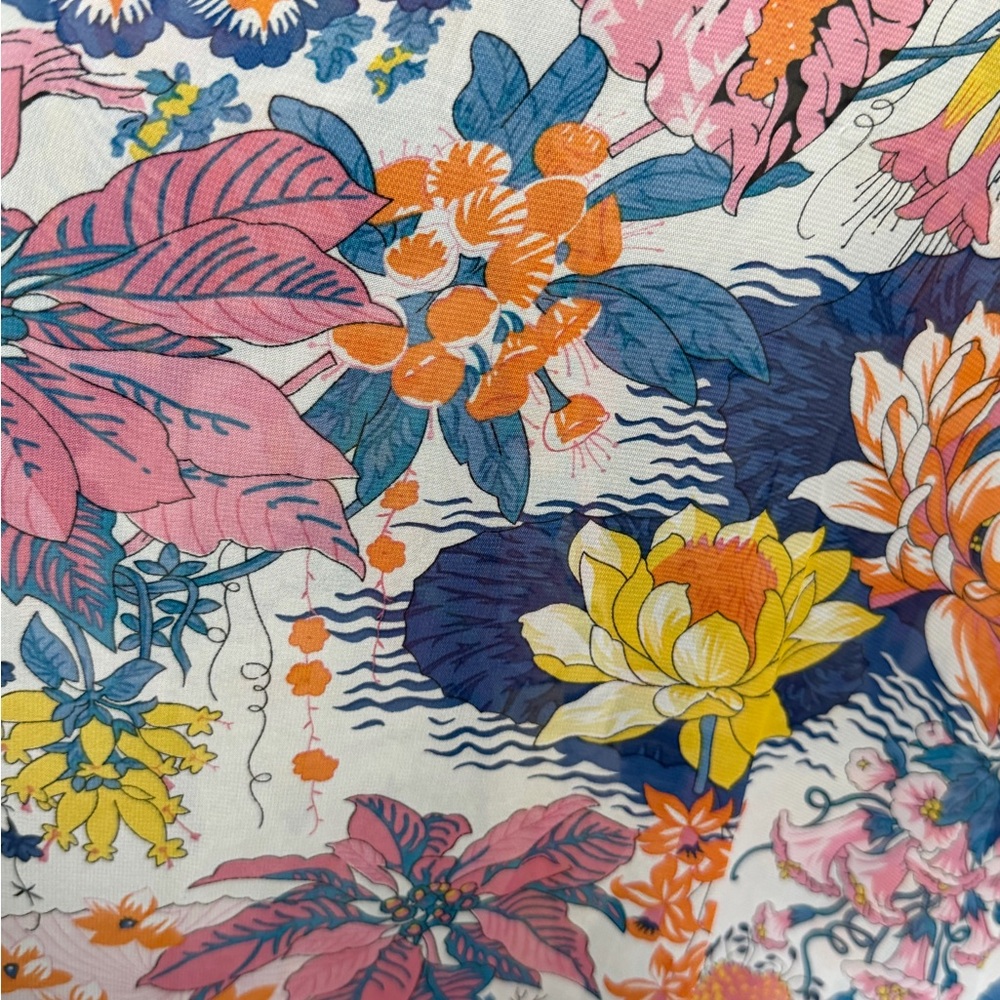 Floral Open-Front Kimono Cardigan - Multi Floral - Picture 3 of 5